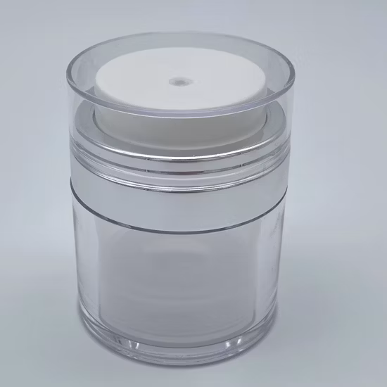 15g 30g 50g High-End Plastic Skin Care Cream Plastic Container Use PMMA Frosted Glass Cosmetic Airless Acrylic Jar Packaging for Sunscreen