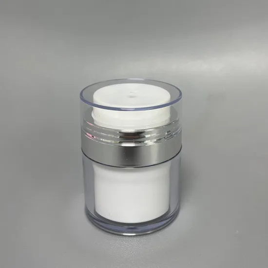 15g 30g 50g High-End Plastic Skin Care Cream Plastic Container Use PMMA Frosted Glass Cosmetic Airless Acrylic Jar Packaging for Sunscreen
