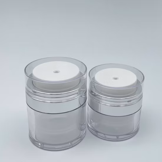 15g 30g 50g High-End Plastic Skin Care Cream Plastic Container Use PMMA Frosted Glass Cosmetic Airless Acrylic Jar Packaging for Sunscreen
