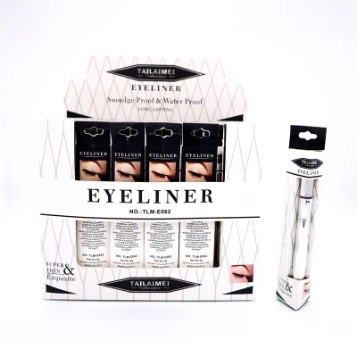 Tlm Heißer Verkauf Super Exquisite Make-Up Eyeliner Stift Langlebig Eye Liner Stift Dünne Neue Wasserdichte Schwarz Eyeliner Flüssigkeit