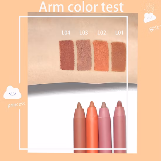 Private Label Lippenstift Bleistift Beauty Makeup Kosmetik Langlebiger wasserfester mattierter Lipliner