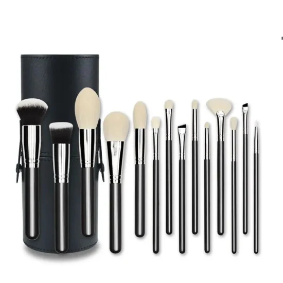 Yaeshii 15-teiliges Make-up-Pinsel-Set, professionelles Premium-Make-up-Pinsel-Set für natürliches Haar, Augen-Make-up-Pinsel-Set für Augenbrauen