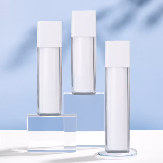 Leere, quadratische, austauschbare Airless-Kosmetikverpackung